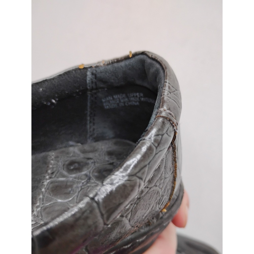 B.O.C Gray Closed Clog 6.5 Professional Shoe Slip On Comfort Croc Embossed EU37 - Picture 7 of 12